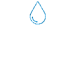 An animated water drop